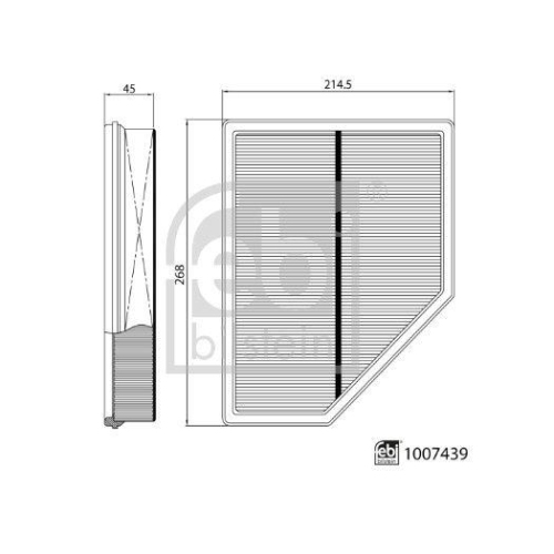 FEBI BILSTEIN 1007439 Luftfilter f&uuml;r GEELY