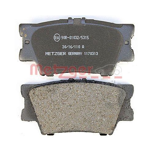 Bremsbelagsatz, Scheibenbremse METZGER 1170313 GREENPARTS f&uuml;r TOYOTA
