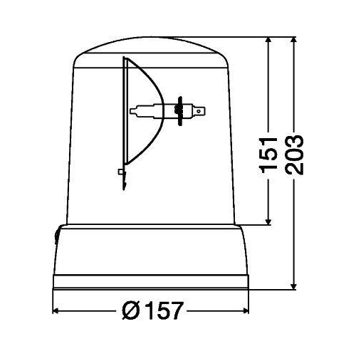 HELLA Rundumkennleuchte 2RL 008 062-011 KL 7000 für DAF