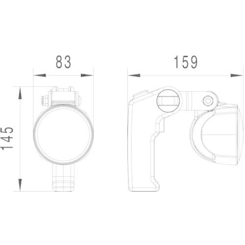 HELLA Suchscheinwerfer 1H0 996 476-501 f&uuml;r TATRA