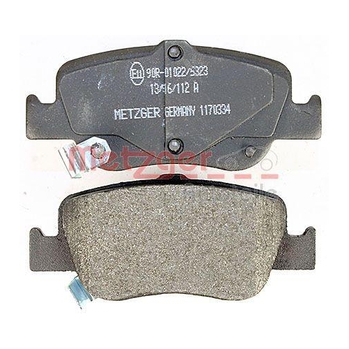 Bremsbelagsatz, Scheibenbremse METZGER 1170334 GREENPARTS f&uuml;r TOYOTA