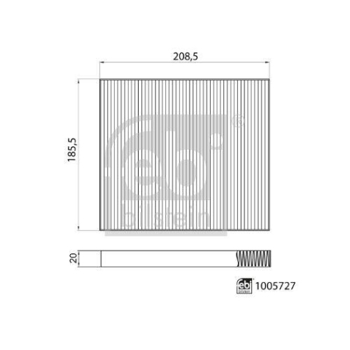FEBI BILSTEIN 1005727 Filter, Innenraumluft f&uuml;r GEELY