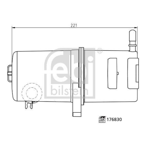 FEBI BILSTEIN Kraftstofffilter 176830 f&uuml;r VW