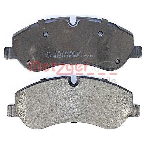 Bremsbelagsatz, Scheibenbremse METZGER 1170349 f&uuml;r FORD, Vorderachse
