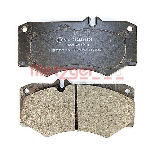 Bremsbelagsatz, Scheibenbremse METZGER 1170351 f&uuml;r MERCEDES-BENZ VAG