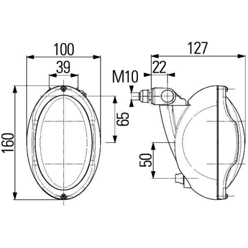 HELLA Arbeitsscheinwerfer 1GN 996 361-461 für STILL LINDE AGCO