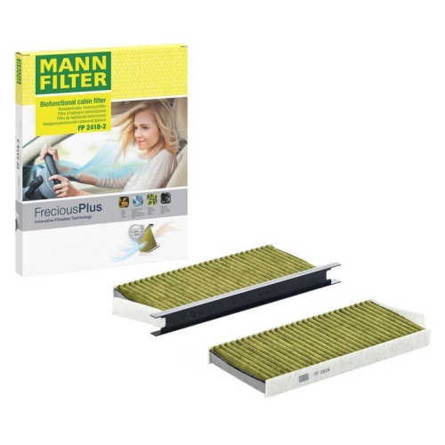 Filter, Innenraumluft MANN-FILTER FP 2418-2 FreciousPlus f&uuml;r MERCEDES-BENZ OPEL