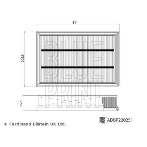 BLUE PRINT ADBP220251 Luftfilter f&uuml;r GREAT WALL