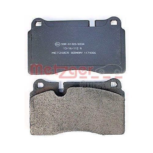 Bremsbelagsatz, Scheibenbremse METZGER 1170366 GREENPARTS f&uuml;r VAG, Vorderachse