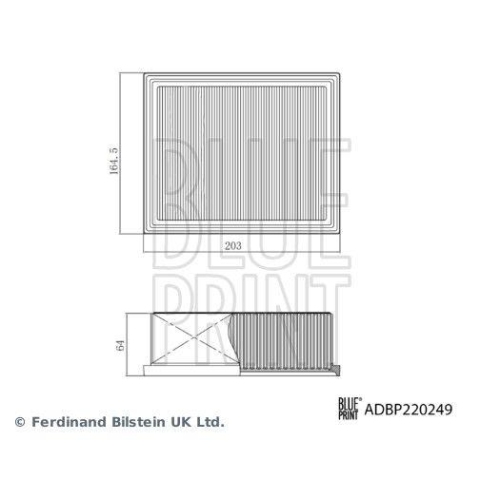 BLUE PRINT ADBP220249 Luftfilter f&uuml;r CHERY