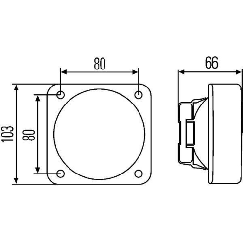 HELLA Arbeitsscheinwerfer 1GA 996 020-001 für STEYR CASE IH MASSEY FERGUSON AGCO