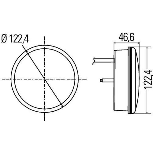 HELLA Heckleuchte 2SB 344 200-231 für, links, rechts