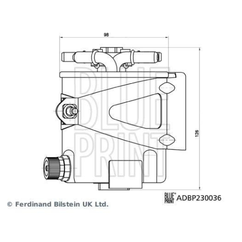 Kraftstofffilter BLUE PRINT ADBP230036 f&uuml;r RENAULT DACIA