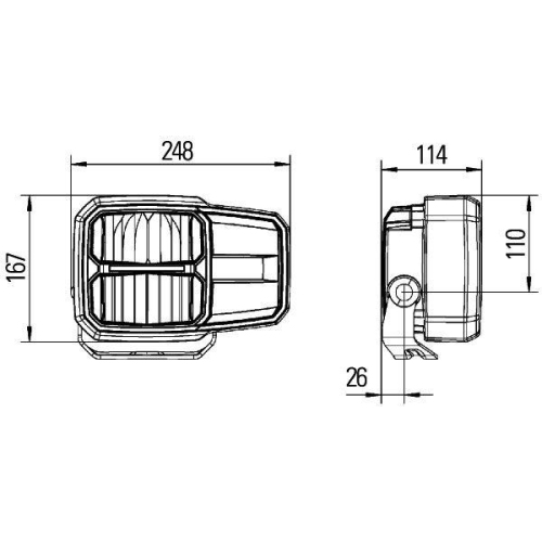 HELLA Hauptscheinwerfer 1EE 996 374-021 für AEBI MAN VOLVO TATRA HYUNDAI HOLDER