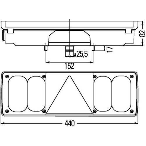 HELLA Heckleuchte 2VP 340 450-031 für DAF SCANIA KRONE LANGENDORF REISCH KEMPF