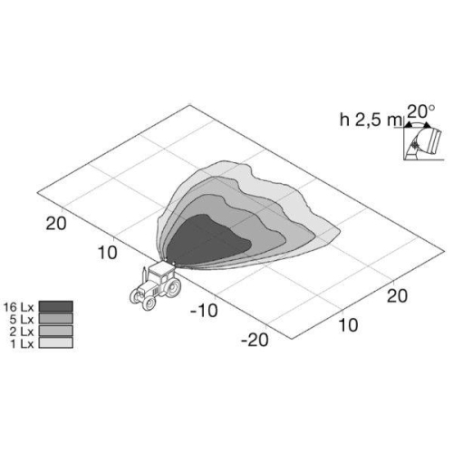 HELLA Arbeitsscheinwerfer 1GB 996 080-031 f&uuml;r SCANIA JOHN DEERE