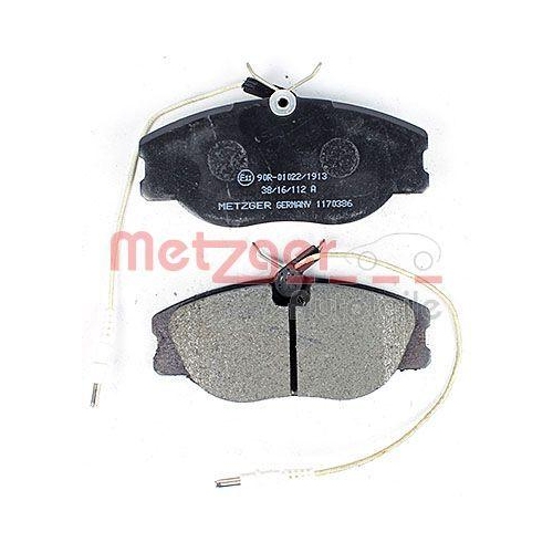 Bremsbelagsatz, Scheibenbremse METZGER 1170386 f&uuml;r CITRO&Euml;N FIAT LANCIA PEUGEOT