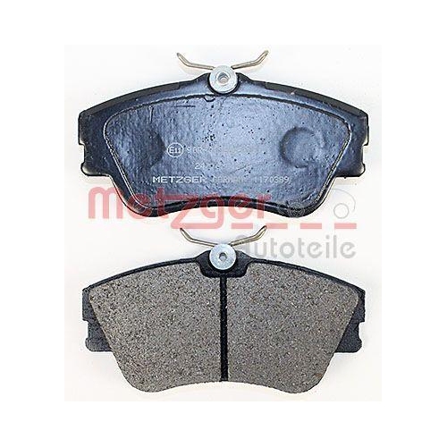 Bremsbelagsatz, Scheibenbremse METZGER 1170389 f&uuml;r VAG, Vorderachse