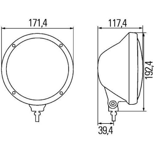 HELLA Fernscheinwerfer 1F3 010 119-011 f&uuml;r DAF, links, rechts