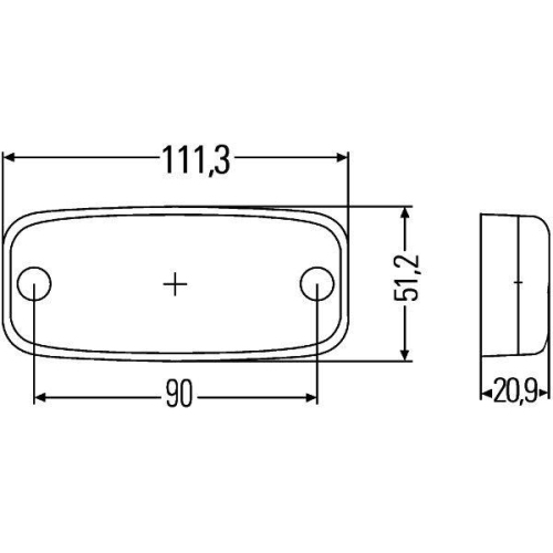 HELLA Positionsleuchte 2PG 345 600-401 f&uuml;r DAF SCANIA VAN HOOL ATLAS COPCO