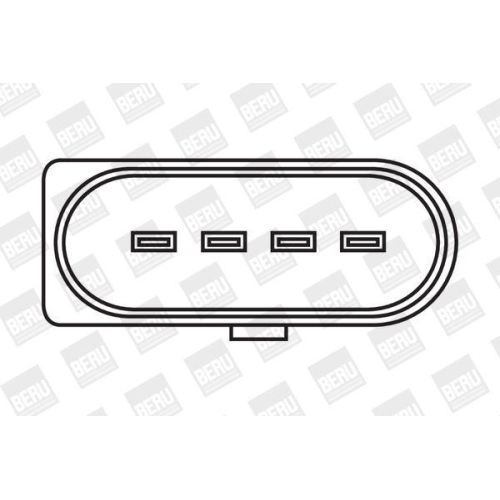 Zündspule BorgWarner (BERU) ZSE030 für AUDI SEAT SKODA VW VAG