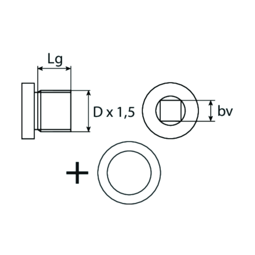 SWG 243 18 150 80 Verschlussschraube, &Ouml;lwanne f&uuml;r RENAULT VOLVO