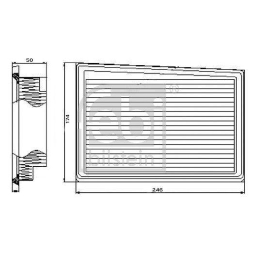 FEBI BILSTEIN Luftfilter 101665 f&uuml;r DODGE FIAT