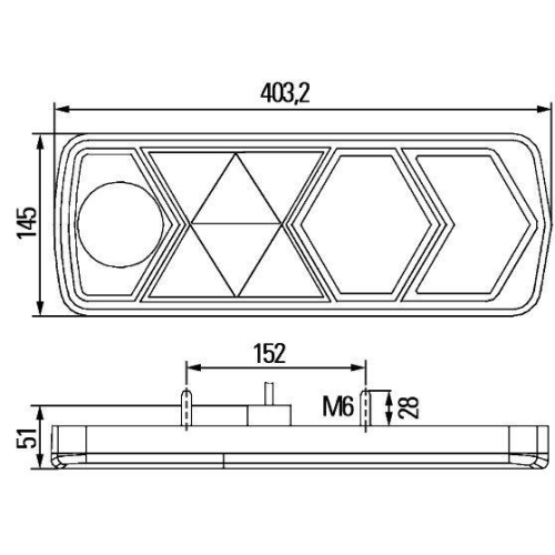 HELLA Heckleuchte 2VP 340 950-051 für DAF SCANIA KÖGEL PAUS HOLMER KAMAG, links