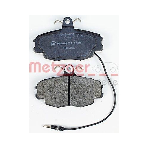 Bremsbelagsatz, Scheibenbremse METZGER 1170427 f&uuml;r PEUGEOT RENAULT, Vorderachse