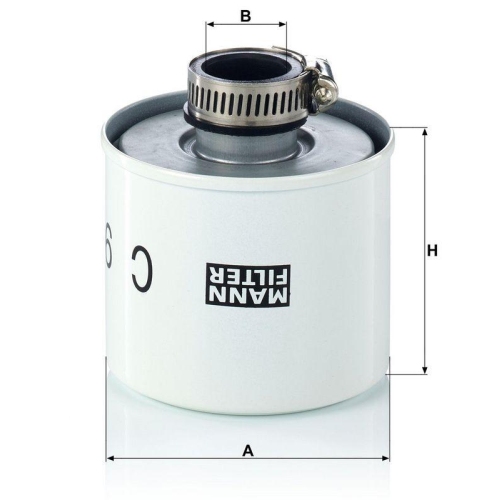 Filter, Kurbelgeh&auml;useentl&uuml;ftung MANN-FILTER C 9004 f&uuml;r VOLVO O+K GENERAL MOTORS