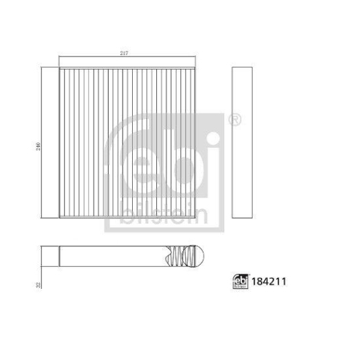 Filter, Innenraumluft FEBI BILSTEIN 184211 f&uuml;r BMW MINI