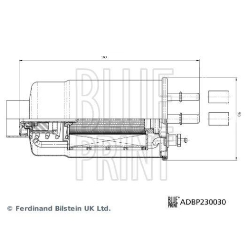Kraftstofffilter BLUE PRINT ADBP230030 f&uuml;r CITRO&Euml;N FIAT PEUGEOT