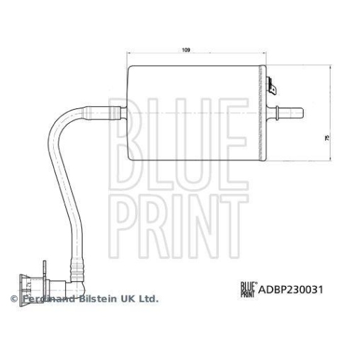 Kraftstofffilter BLUE PRINT ADBP230031 f&uuml;r PORSCHE