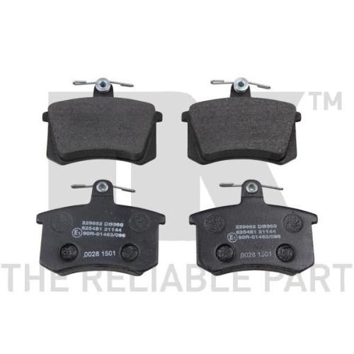 Bremsscheibe NK 204757 für AUDI, Hinterachse