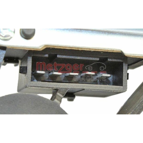 Wischermotor METZGER 2190755 für VAG, für Fahrzeuge mit Hecktüren, hinten links