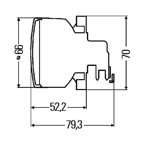 HELLA Heckleuchte 2SB 009 001-061 für DEUTZ-FAHR FENDT HAKO ATLAS COPCO AGCO