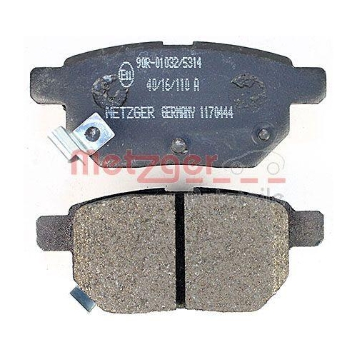 Bremsbelagsatz, Scheibenbremse METZGER 1170444 GREENPARTS f&uuml;r TOYOTA