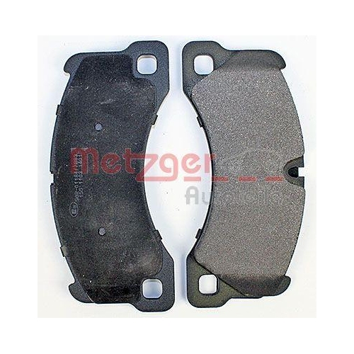 Bremsbelagsatz, Scheibenbremse METZGER 1170445 GREENPARTS f&uuml;r PORSCHE VW