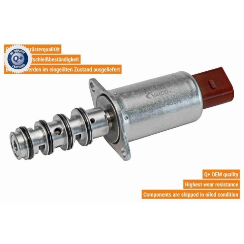 Steuerventil, Nockenwellenverstellung VAICO V10-4338 Q+, Erstausr&uuml;sterqualit&auml;t