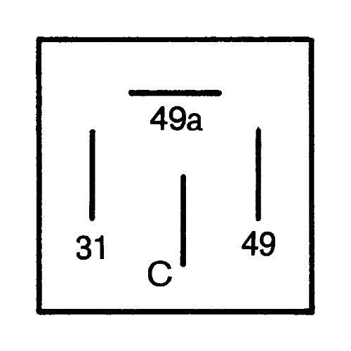 HELLA Blinkgeber 4DB 001 887-041 f&uuml;r VOLVO VW DEMAG KOMATSU KUBOTA LINDE YANMAR