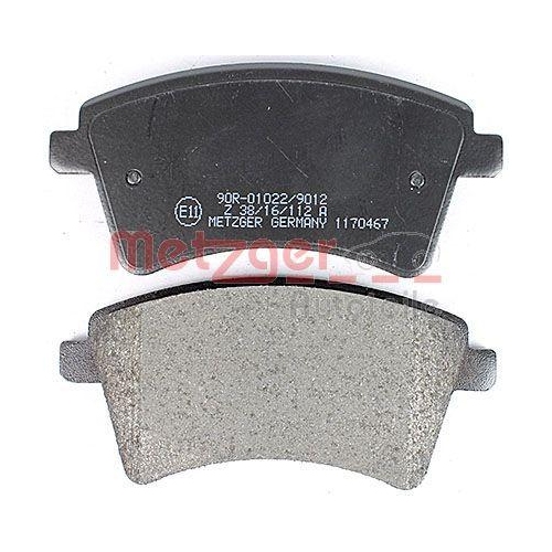 Bremsbelagsatz, Scheibenbremse METZGER 1170467 GREENPARTS f&uuml;r MERCEDES-BENZ