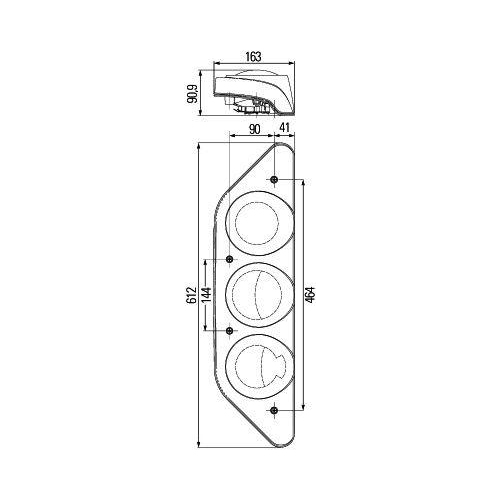 HELLA Heckleuchte 2VP 343 520-021 für HYMER, rechts