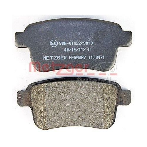 Bremsbelagsatz, Scheibenbremse METZGER 1170471 GREENPARTS f&uuml;r MERCEDES-BENZ
