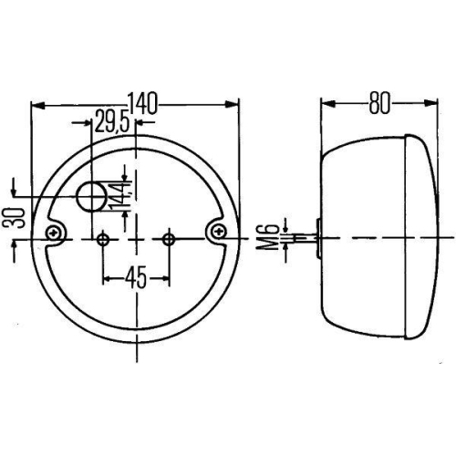 HELLA Heckleuchte 2SD 001 685-277 für ATLAS COPCO TEREX, links, rechts