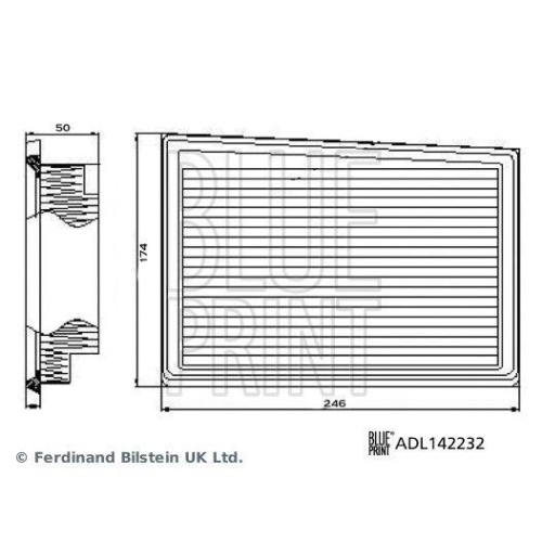 Luftfilter BLUE PRINT ADL142232 f&uuml;r DODGE FIAT