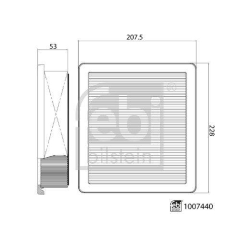 FEBI BILSTEIN 1007440 Luftfilter f&uuml;r MG