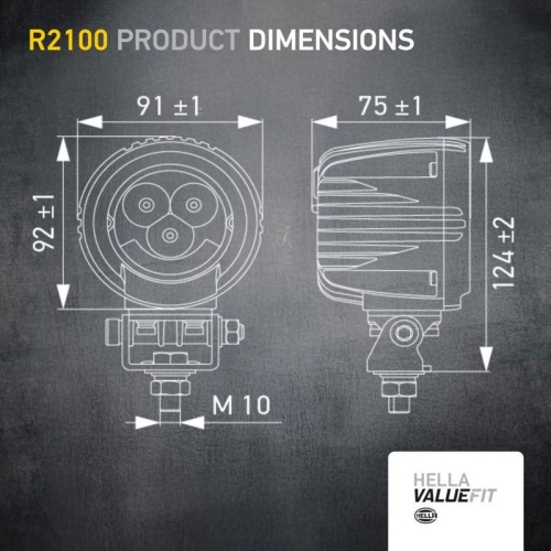 HELLA Arbeitsscheinwerfer 1G0 357 109-111 f&uuml;r