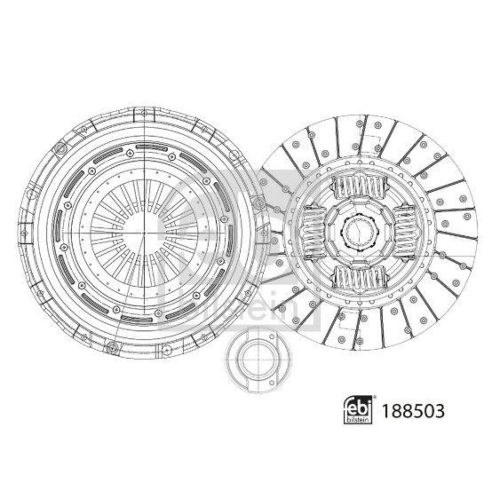 FEBI BILSTEIN Kupplungssatz 188503 f&uuml;r MERCEDES-BENZ