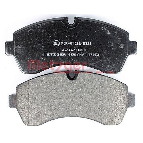 Bremsbelagsatz, Scheibenbremse METZGER 1170521 f&uuml;r MERCEDES-BENZ VAG