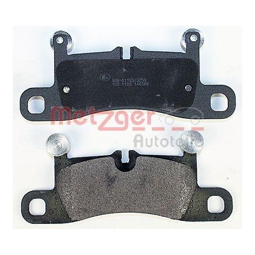 Bremsbelagsatz, Scheibenbremse METZGER 1170523 GREENPARTS f&uuml;r PORSCHE VW